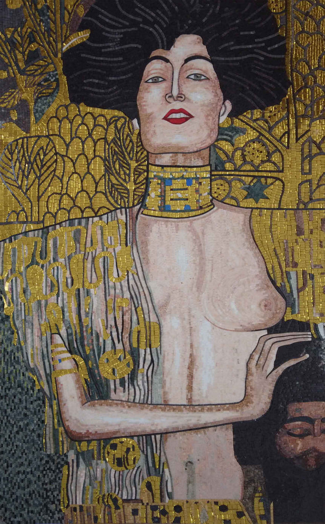 Opera d'arte in mosaico - "Judith" di Gustav Klimt