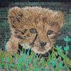 Arte animal mosaico - Simba