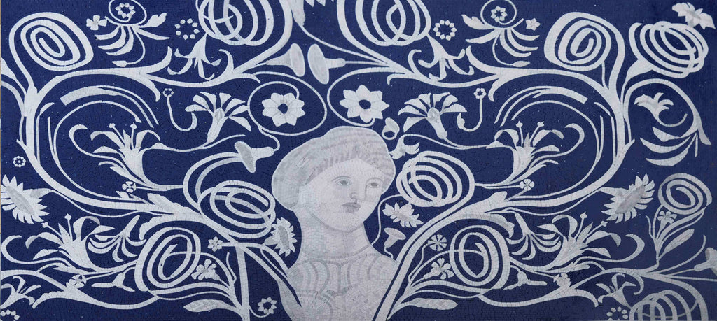 Mosaikkunstwerk – Die abstrakte Frau