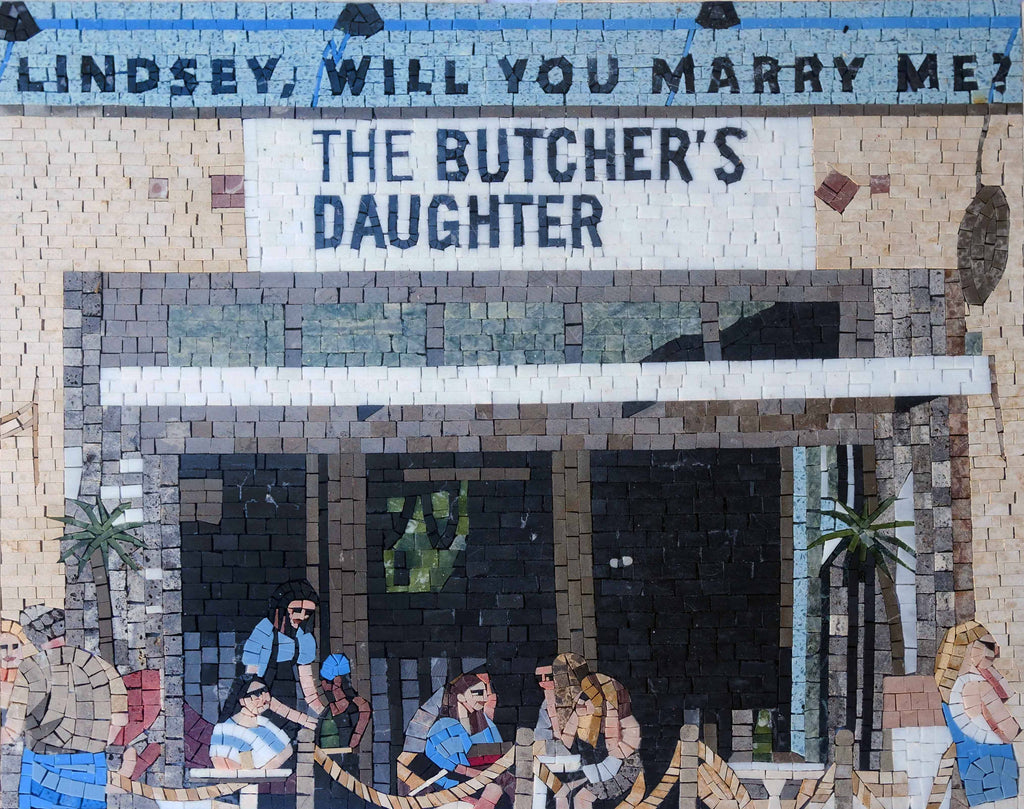 Arte em mosaico - A filha do açougueiro