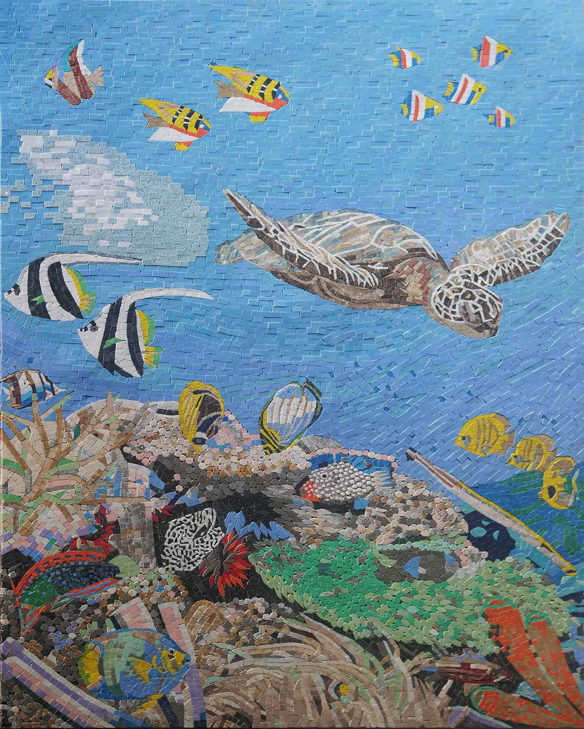 Arte em mosaico - O Reino Subaquático