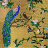 Mosaik-Vogel-Wandbild – Glaspfau