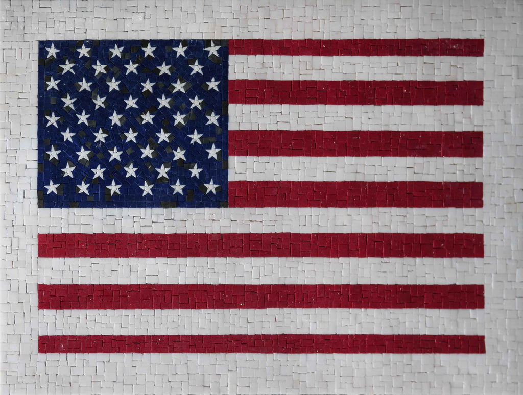 Diseño de mosaico - Bandera de EE. UU.