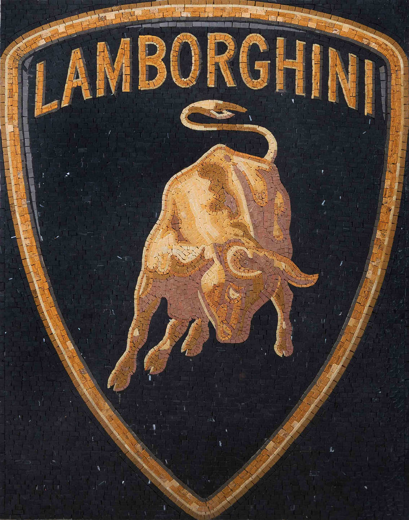 Logotipo de mosaico - Lamborghini