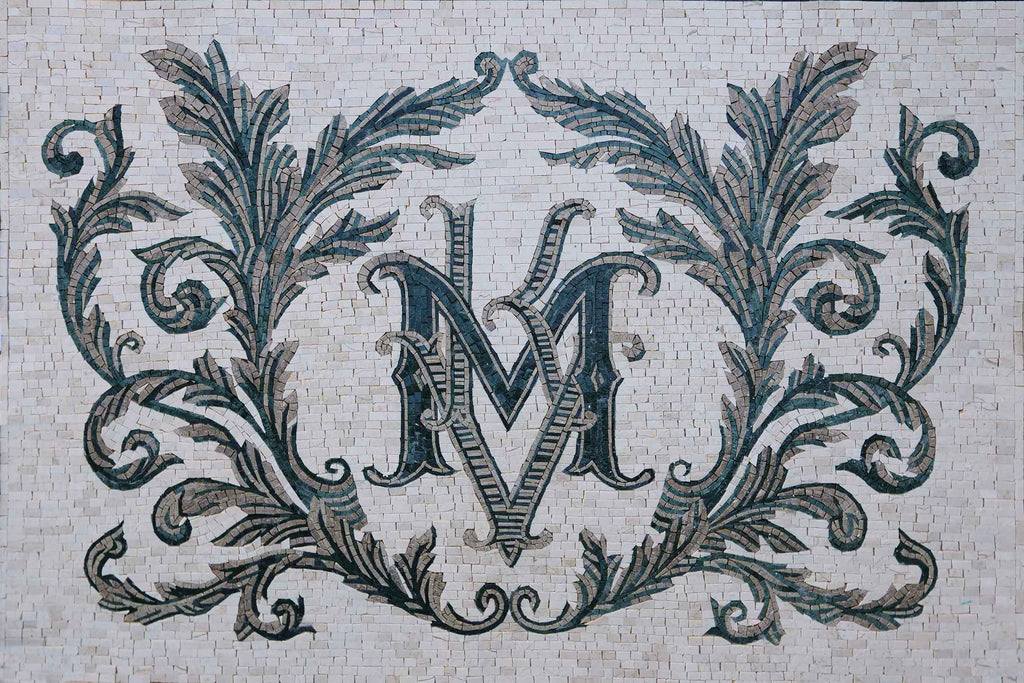 Monograma de mosaico - MKV