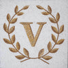 Mosaic Monogram - The V