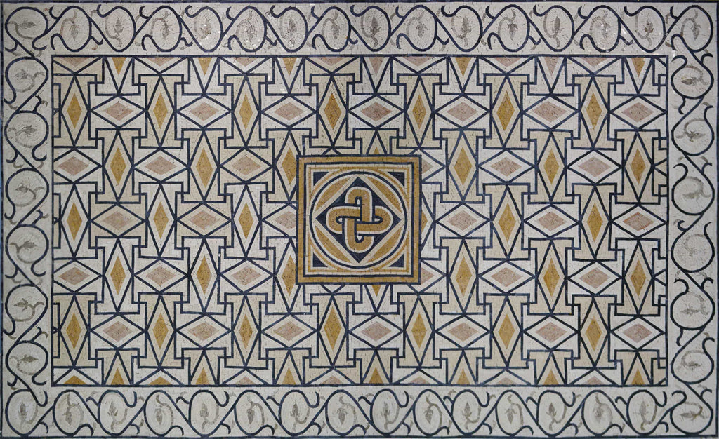 Tappeto a mosaico - Tappeto a motivi geometrici