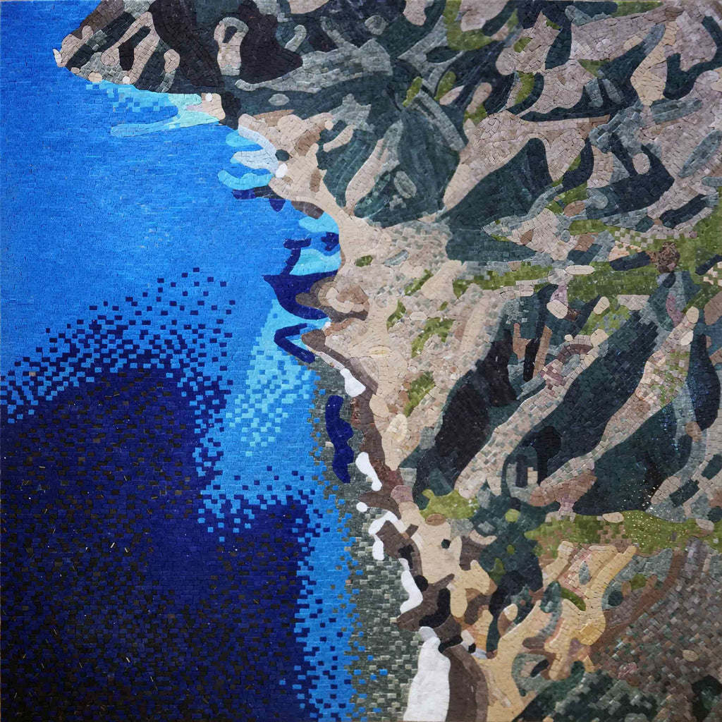 Paysage de mosaïque - Côte de l'île
