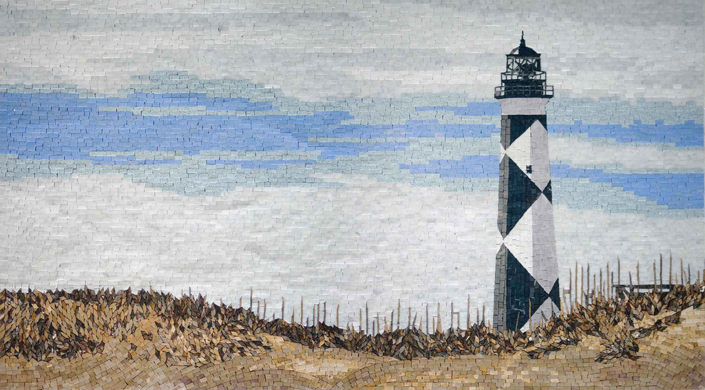 Décor de mosaïque - La tour de la mer