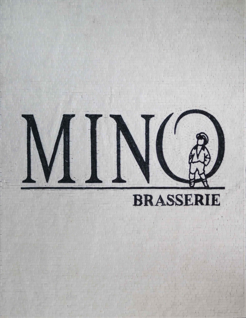 Mosaic Sign - Mino Brasserie