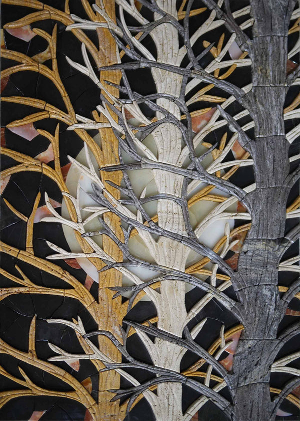 Mosaic Wall Art - Triple Trees