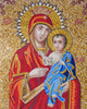 Mosaico da parete - Maria e Gesù