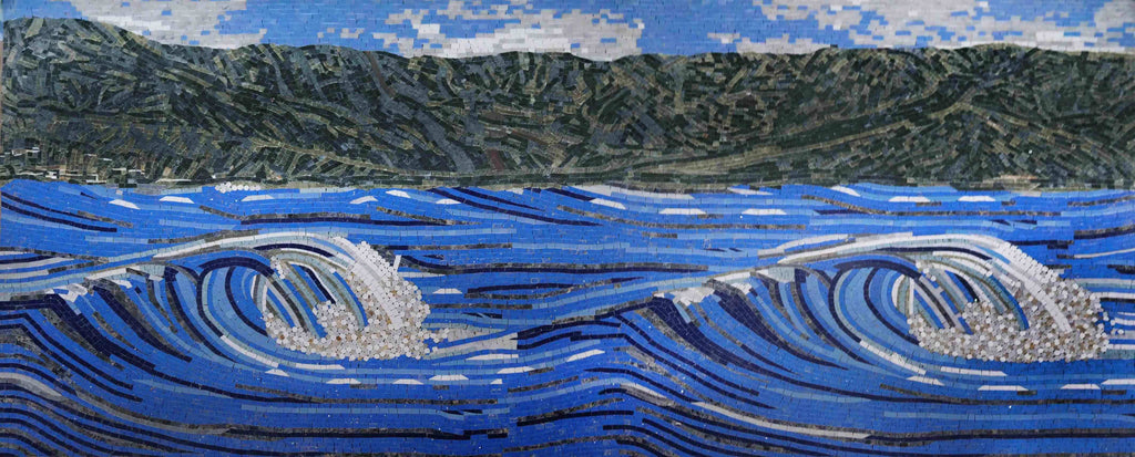 Montain and Sea - Mosaic Scenery