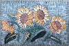 Arte de pared de mosaico - Girasoles