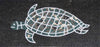 Mosaico náutico - Tortuga marina abstracta