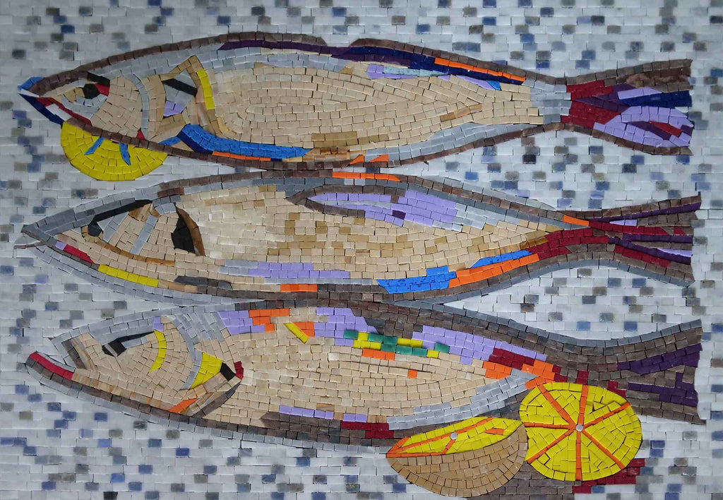Nautical Mosaic - Three Fish Dinner