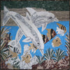 Mosaico nautico - Delfini e pesci