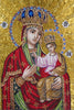 Religious Mosaic - Jesus & Mary
