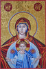 Mosaico religioso - Vergine Maria e Gesù Bambino