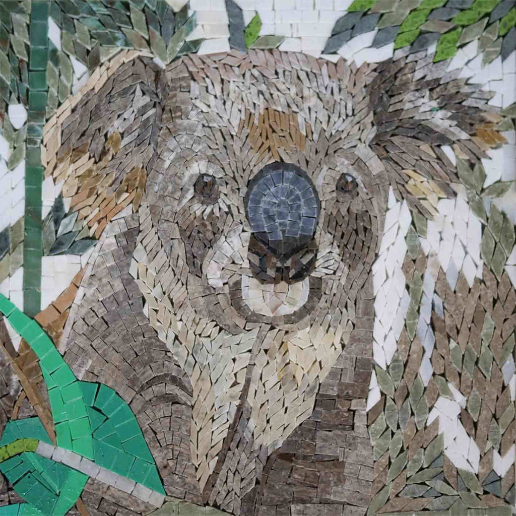 Il Koala - Mosaico tagliato a mano