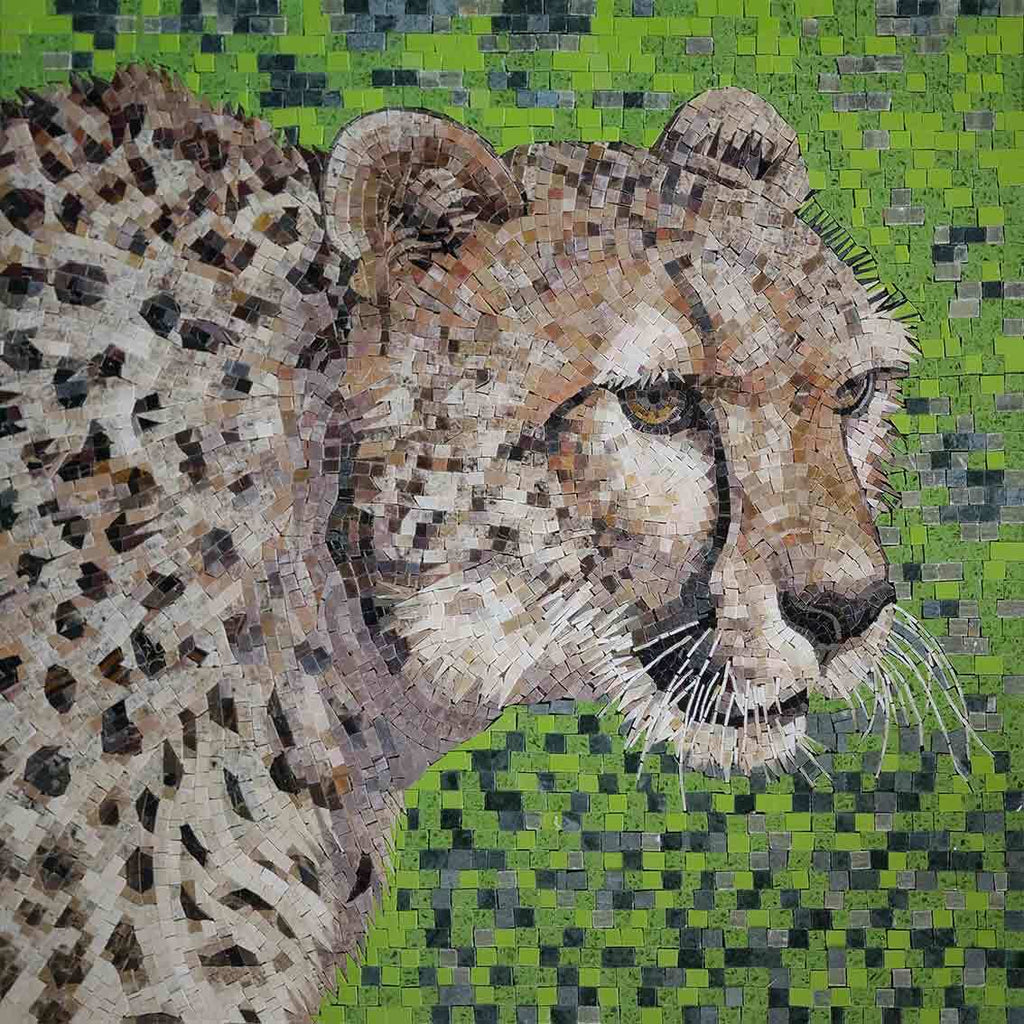 El leopardo - Arte mosaico