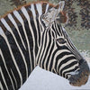 Arte em mosaico de animais zebra