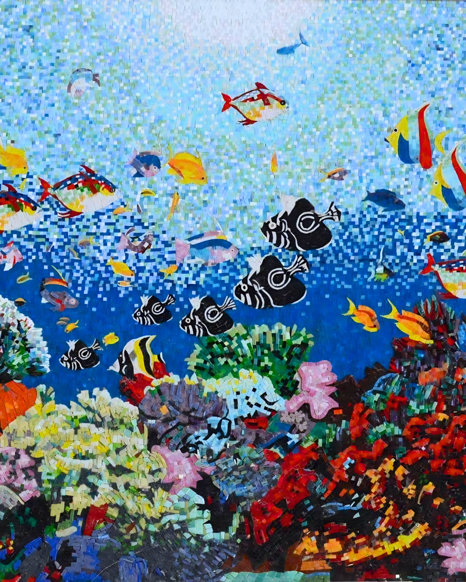 Enchanting Aquatic Ocean Scene Mosaic — Dickerson, Maryland