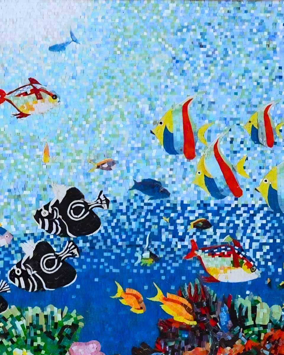Enchanting Aquatic Ocean Scene Mosaic — Dickerson, Maryland