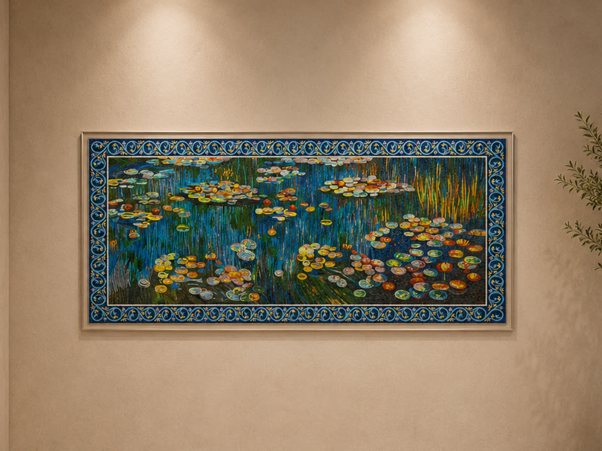 Geometric Water Lilies Mosaic — Boca Raton, Florida