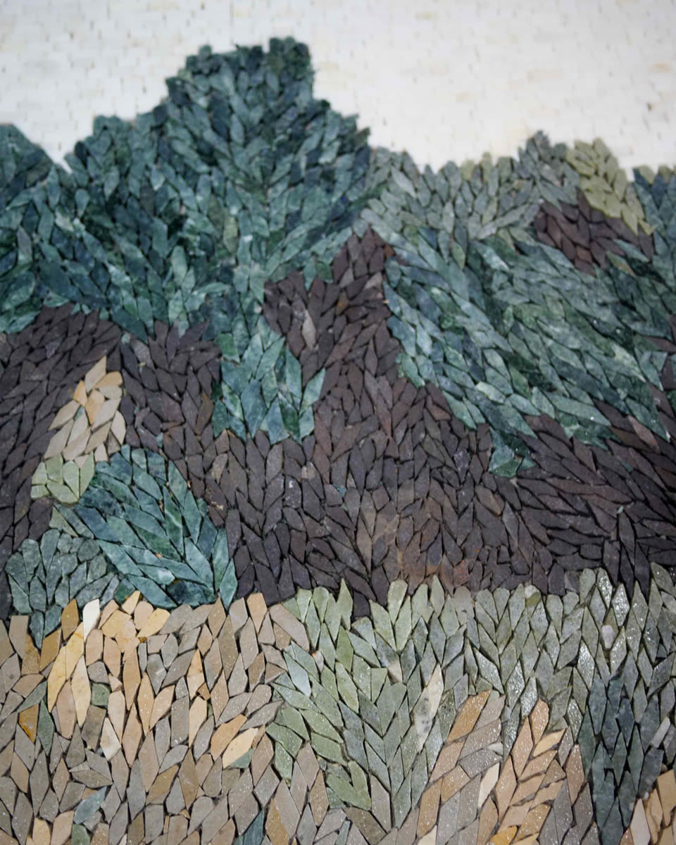 Olive Tree Landscape Mosaic — Las Cruces, New Mexico