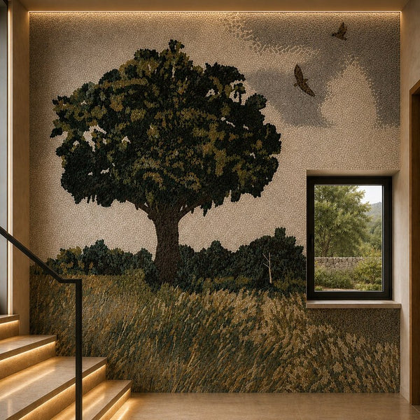 Olive Tree Landscape Mosaic