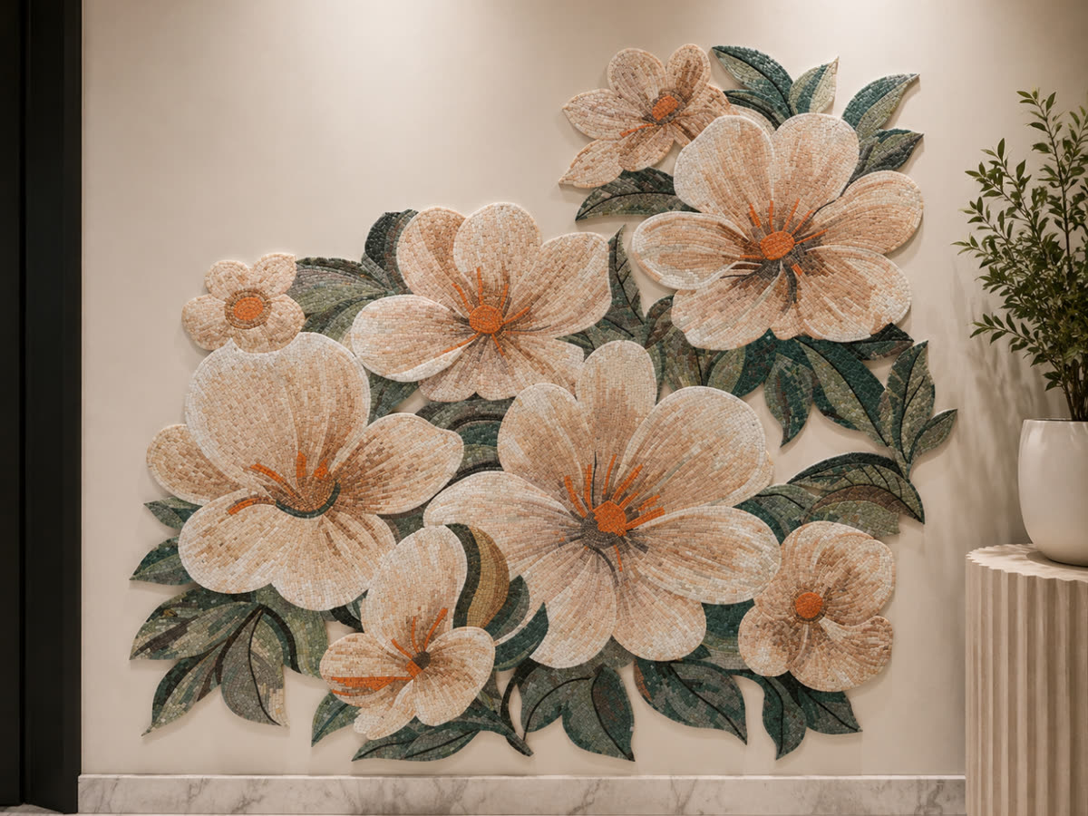 Magnolia Blooms Mosaic — Scotch Plains, New Jersey