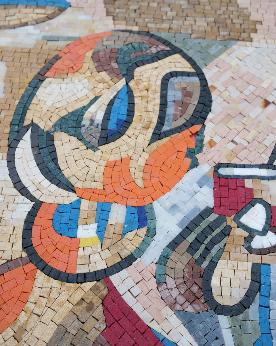 The Drinkers Geometric Mosaic Mural — Las Vegas, Nevada